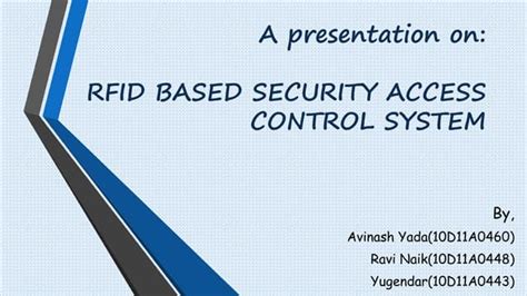 rfid based access control system ppt|Complete Guide to RFID Access Control Systems.